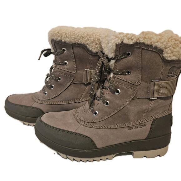 Sorel Tivoli IV Slope Parc Women's Waterproof Boot Omega Taupe Size 10 - Picture 2 of 11